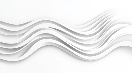 Obraz premium Abstract grey wave lines create a sleek, modern look, perfect for technology and data science backgrounds.
