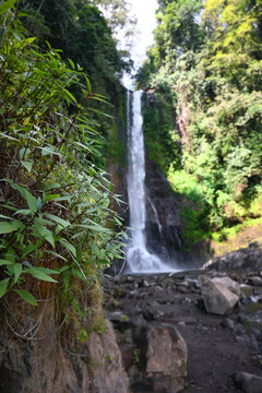 Gitgit waterfall and surroundings, in Buleleng regency of Bali - Indonesia