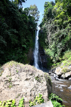 Gitgit waterfall and surroundings, in Buleleng regency of Bali - Indonesia