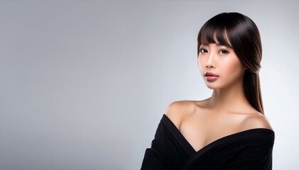 Fototapeta premium ロングヘアの綺麗な女性beautiful woman with long hair