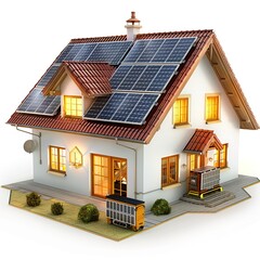 house with panels