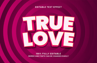 editable text effect in simple and modern text style