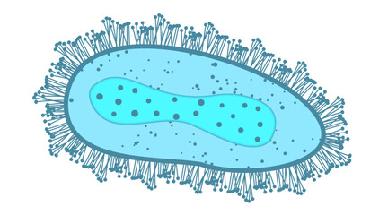 mpox virus vector illustration
