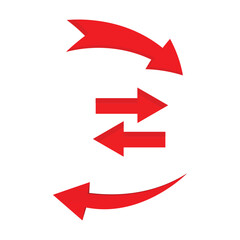 red color vector design arrow
