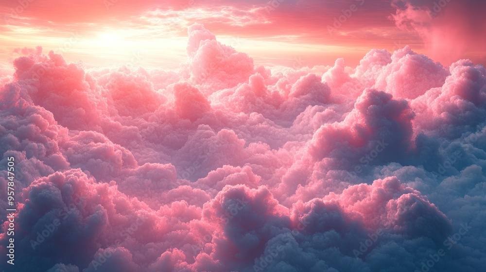 Poster Pink Sunset Cloudscape