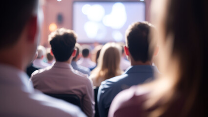 Fototapeta premium Blurred Audience at a Conference