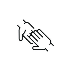 High Five icon. Simple high five icon for social media, app, and web design. Vector illustration