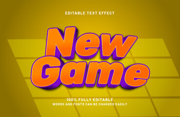 editable text effect in kids and game text style