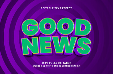 editable text effect in simple and modern text style