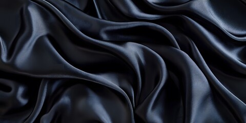 Fototapeta premium black satin fabric