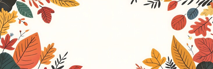 Obraz premium background with leaves