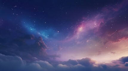 Fototapeta premium 幻想的な星空