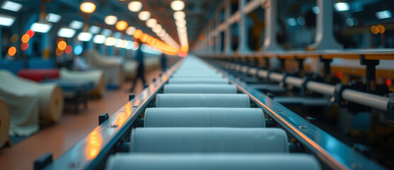 Obraz premium Conveyor Belt in Factory