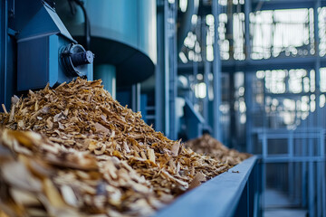 Biomass power plant converting organic waste into energy