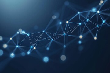 Obraz premium A futuristic network hub, with digital data streams, circuit board patterns, and glowing nodes.