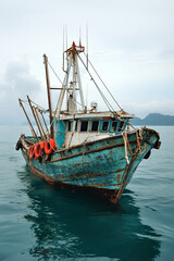 Obraz premium Study on the impact of unsustainable fishing practices