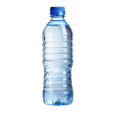Water in plastic bottle isolated on transparent background