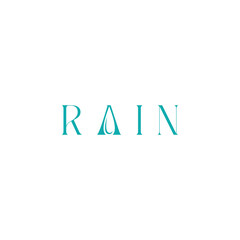 Rain Logo Vector Design. Rain Water Icon