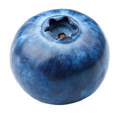 Closeup Blueberry fruit isolated on transparent background