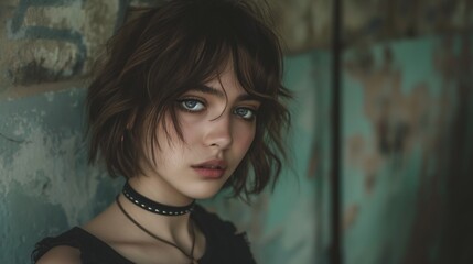 Obraz premium Portrait of a Young Woman