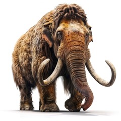 Obraz premium A realistic depiction of a woolly mammoth