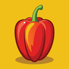 Red pepper vector
