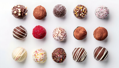 Homemade chocolate candy for Christmas.
