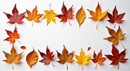 autumn leaves frame