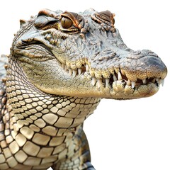 Fototapeta premium Formidable Crocodile isolated on transparent 