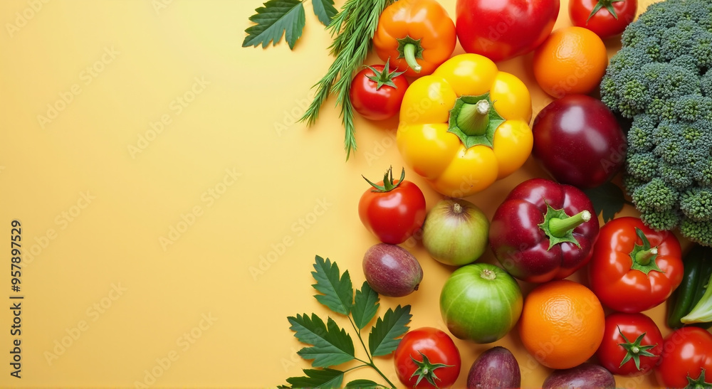 Poster vegetables and fruits