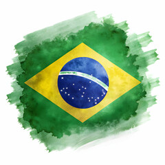 brazil flag isolated