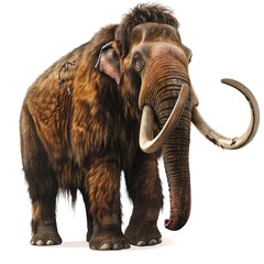 Obraz premium A realistic depiction of a woolly mammoth