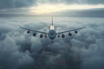 Double exposure transportation Airport Runway, Cargo Truck, Cargo Ship on global trade logistics and supply chains