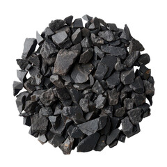 Obraz premium Black Obsidian Stones Round Shape Mineral Rock Texture