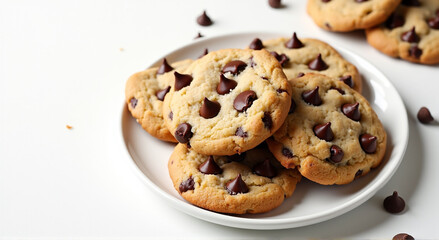 Naklejka premium chocolate chip cookies