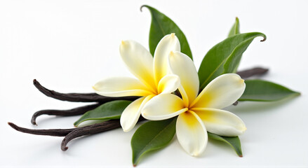 white frangipani flower