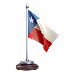 chile flag isolated