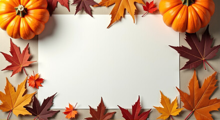 autumn leaves frame