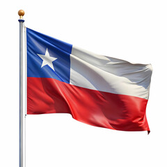 Naklejka premium chile flag isolated