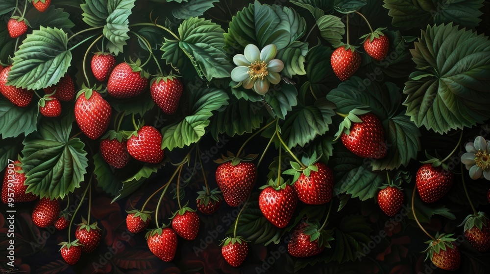 Canvas Prints Season of Strawberries