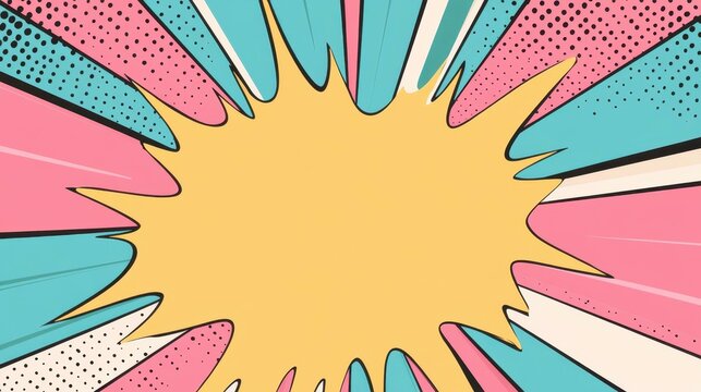 Experience a vibrant dynamic halftone pattern in pink and blue, perfect for adding flair to superherothemed designs.