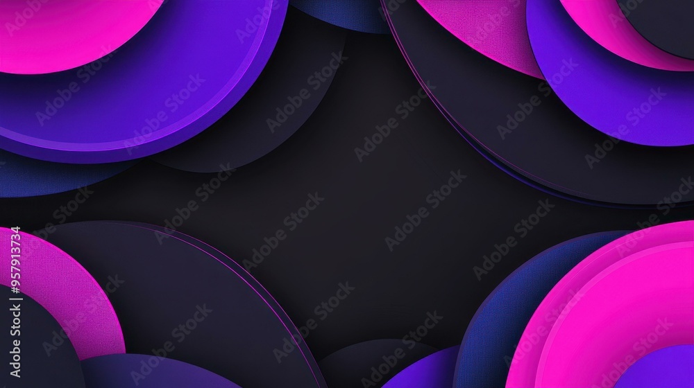 Canvas Prints this sleek 3d purple abstract backdrop showcases a striking cutout design, perfect for modern flyers