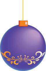 Christmas colourful baubles