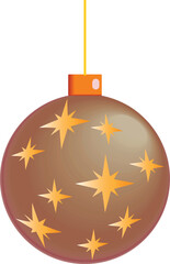 Christmas colourful baubles