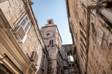 Iron Gate of ancient Roman Historical Complex of the Palace of Diocletian, UNESCO world heritage...