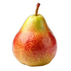 One fresh pears isolated on transparent background