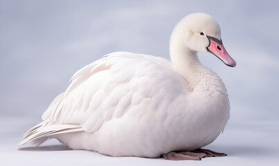 Swan Studio Shot on a Clean Background