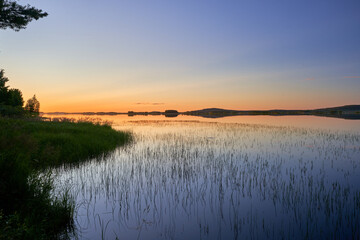 Midnight sun in Lapland