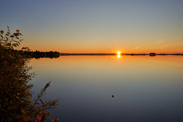 Midnight sun in Lapland