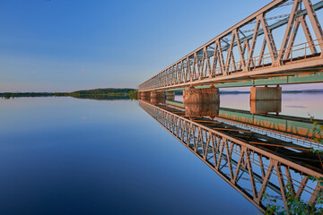 railway bridge over the river